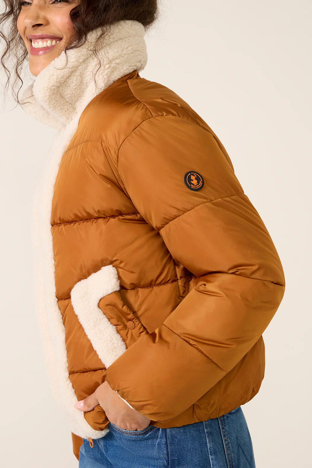 Honey Sherpa Puffer - Image 2