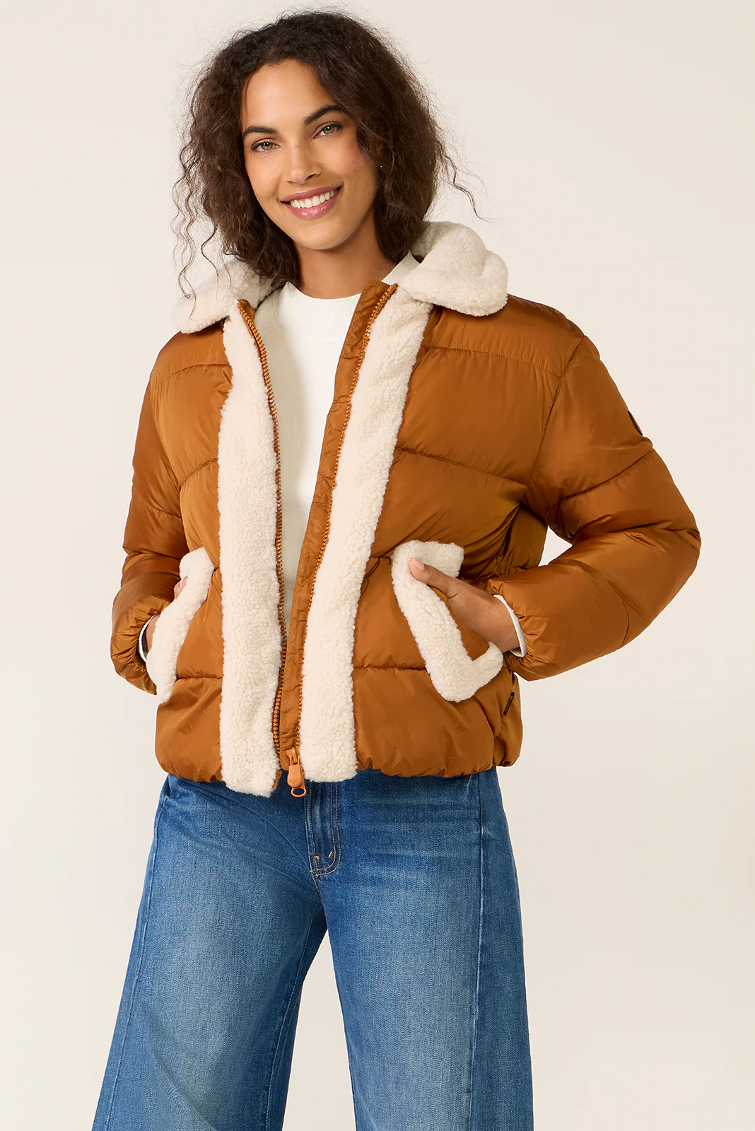 Honey Sherpa Puffer - Image 3