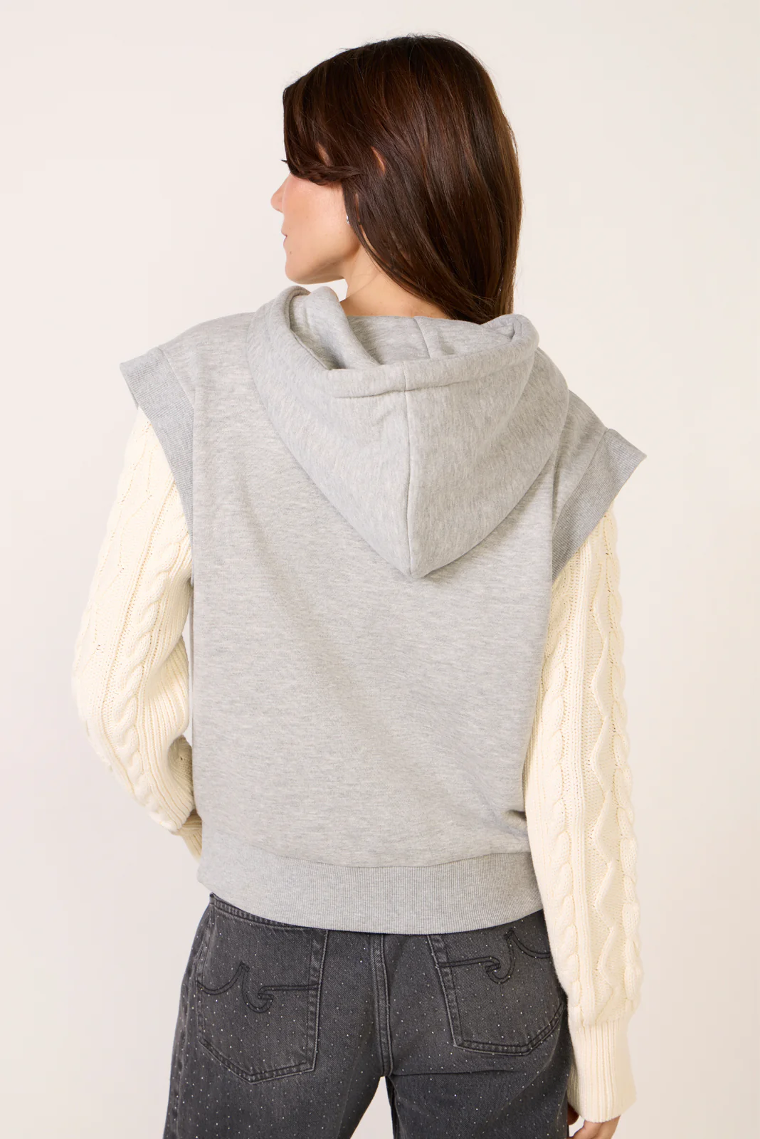 Iris Mixed Media Hoodie - Image 4
