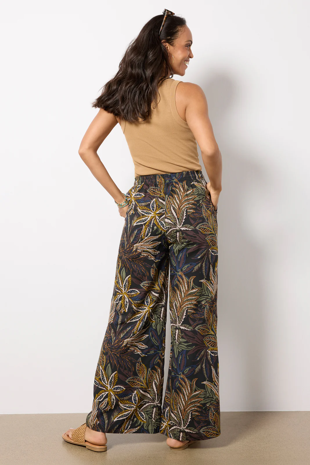 Isla Palm Printed Pants - Image 4