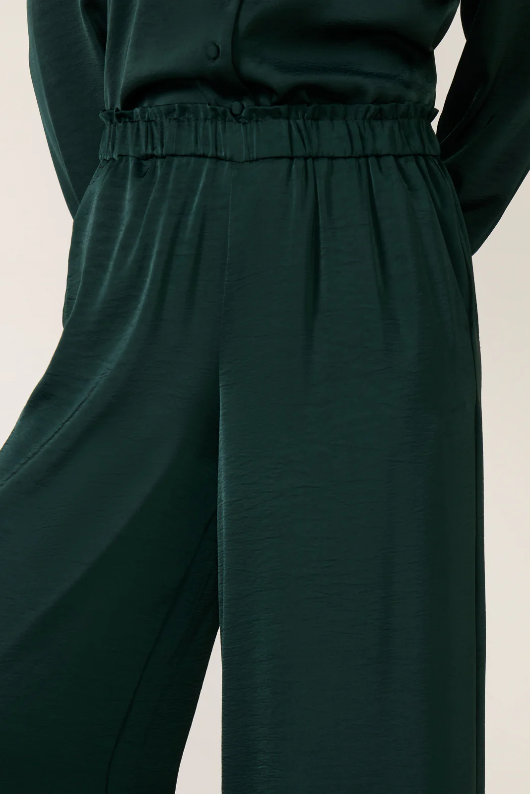 Isolde Wide Leg Satin Pant - Image 2