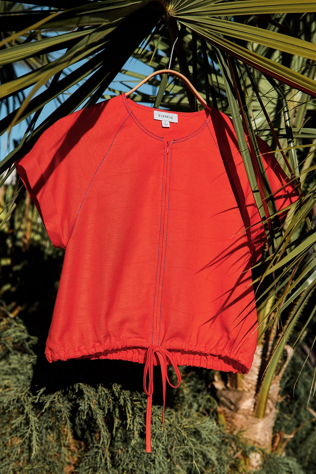 Jill Linen Zip Up Top - Image 7