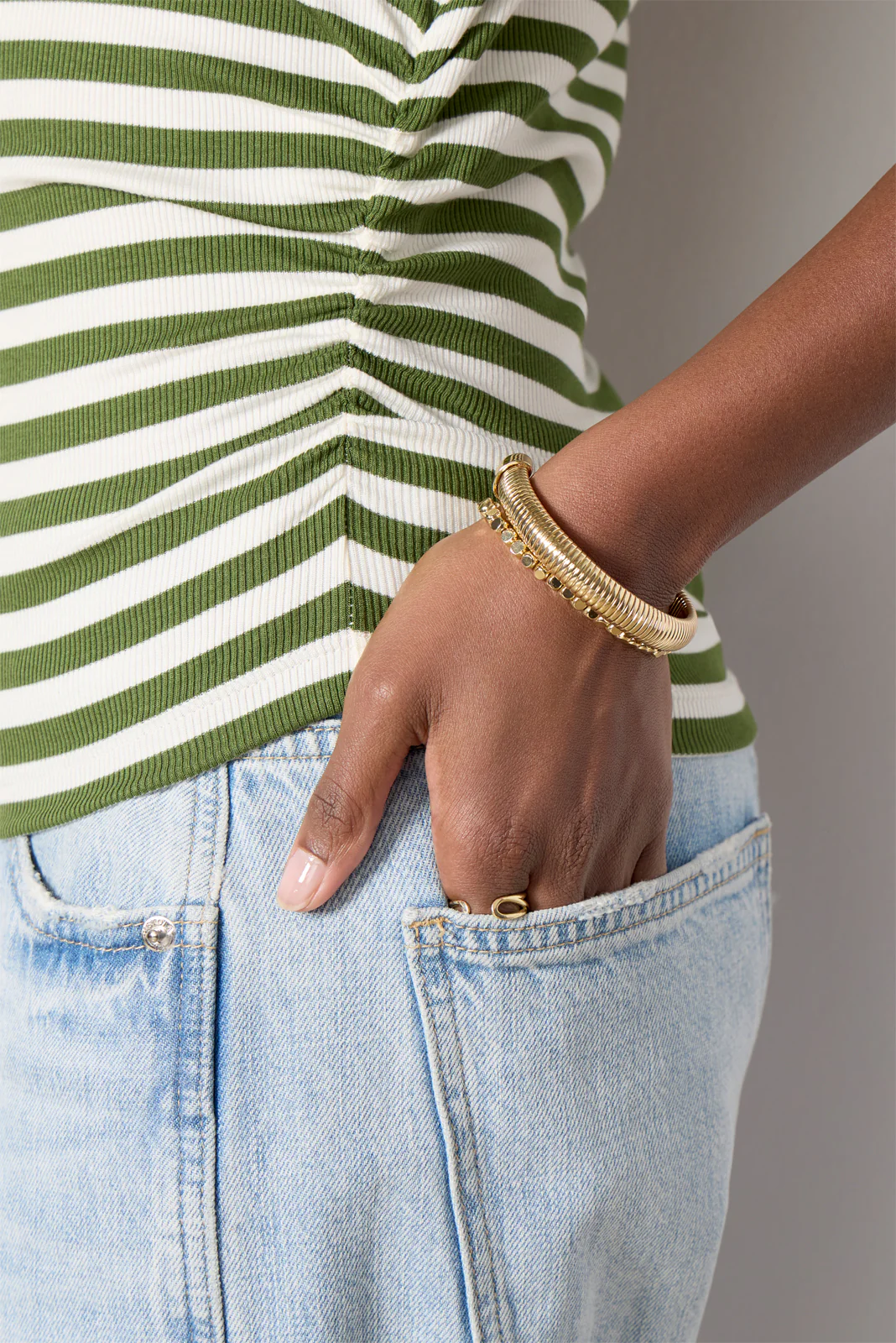 Joni Stripe Crew Neck Top - Image 5