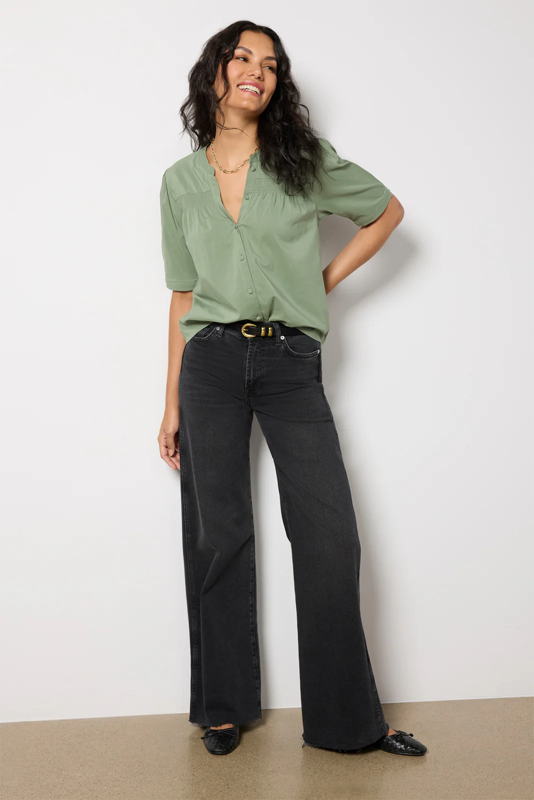 Kaia Smocked Top - Image 6