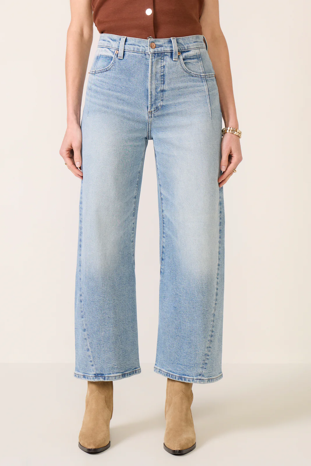 Kyra W/ Seaming Wide Leg Jean - Image 5