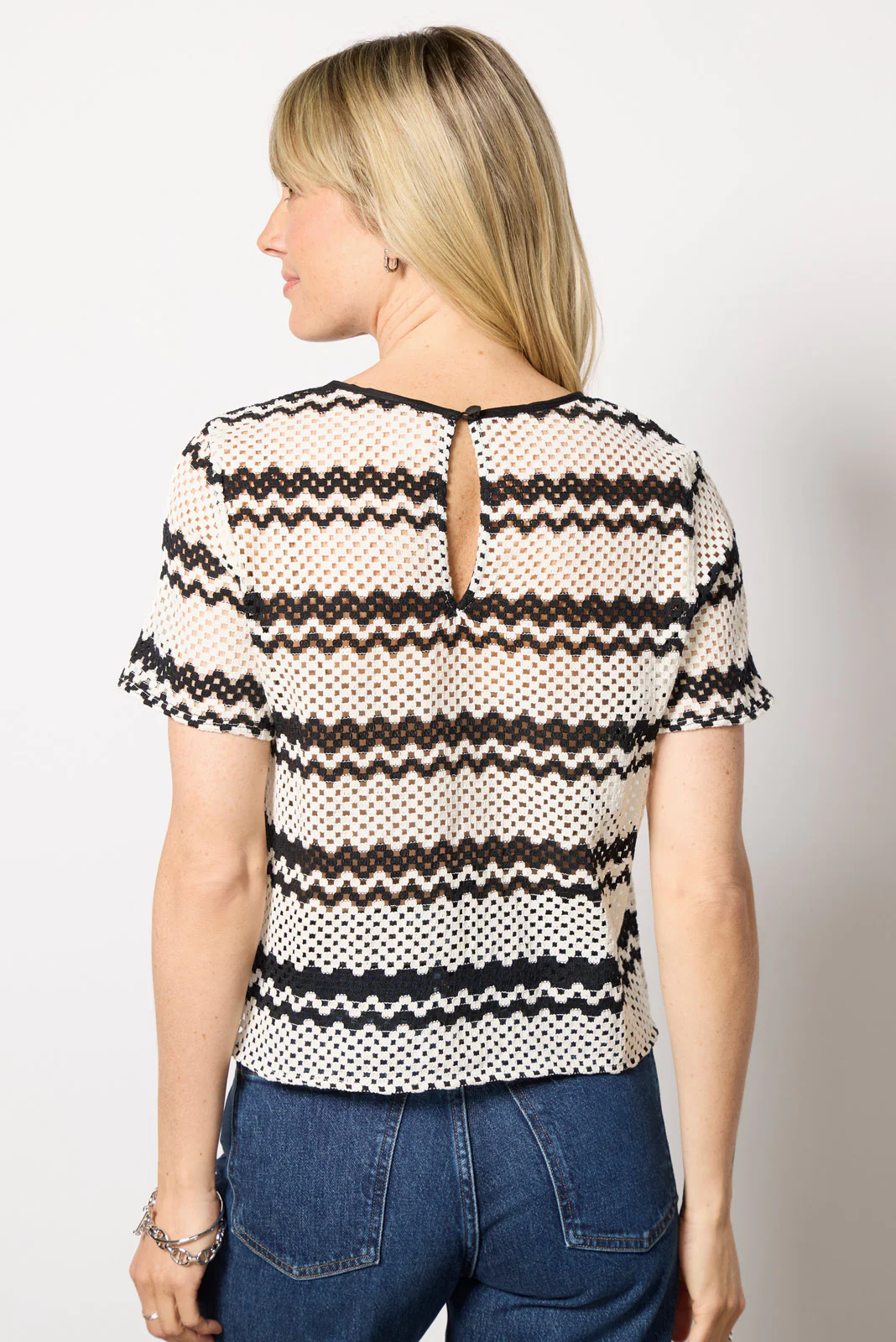 Leni Crochet Tee - Image 4