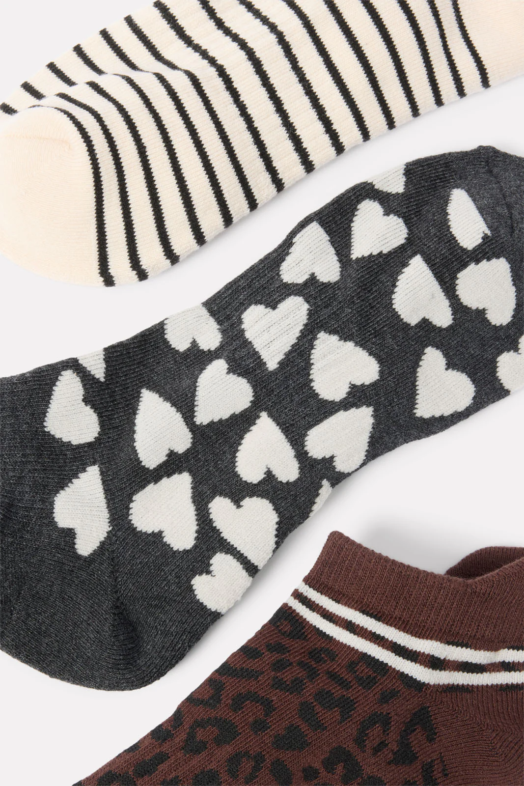 Leopard and Heart Ankle Sock Pack - Image 2