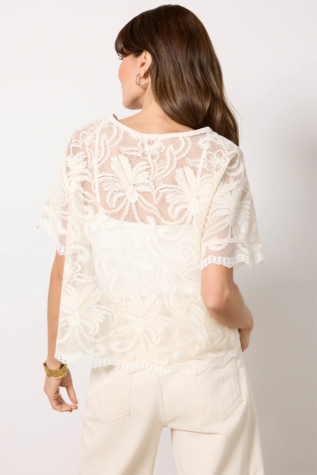Lily Lace Dolman Sleeve Tee - Image 4