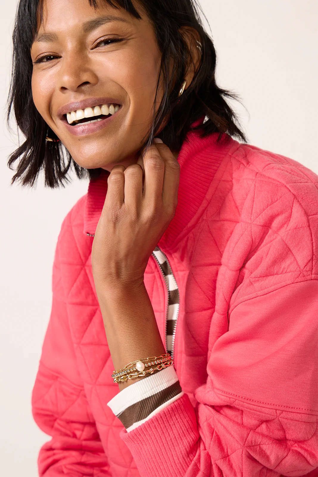 Lindsey Quilted Sweatshirt - Image 2