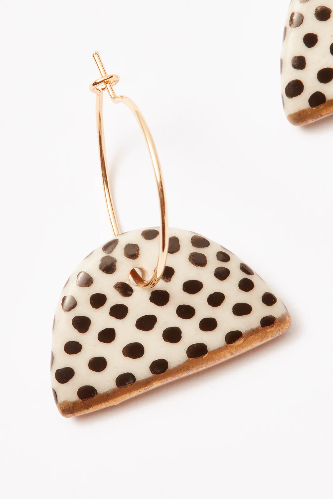 Linnea Gold Dipped Hoop Earring - Image 2
