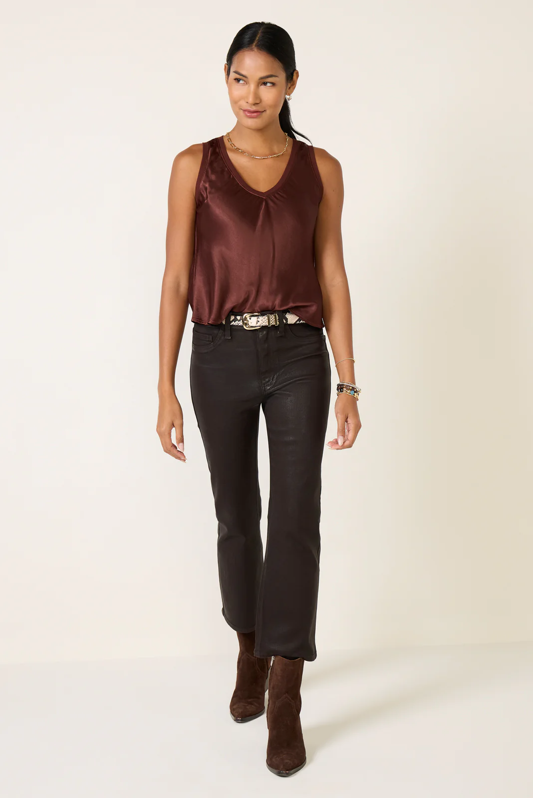 Liz Satin Tank - Image 2