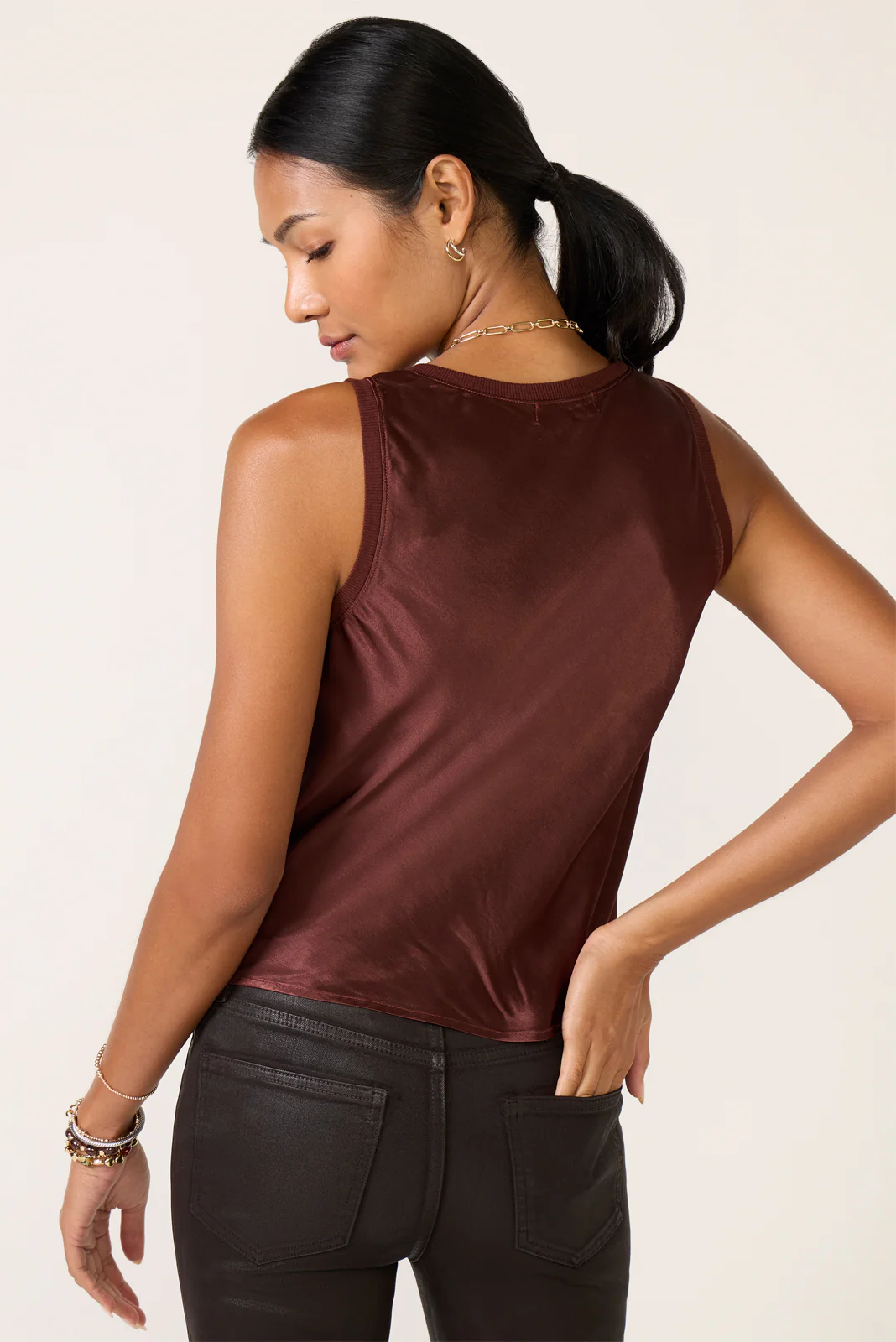 Liz Satin Tank - Image 4