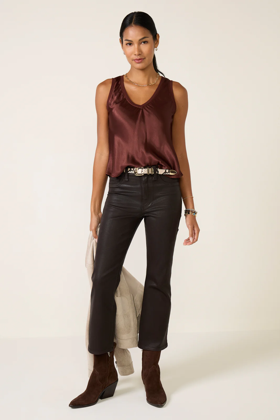 Liz Satin Tank - Image 5