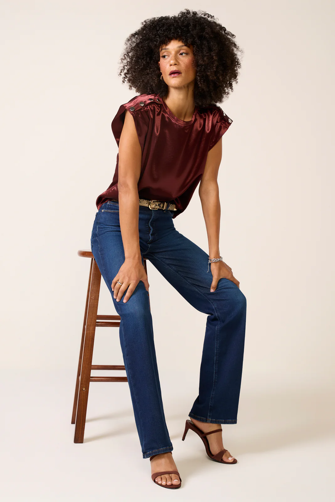 Lucca Satin Blouse - Image 5