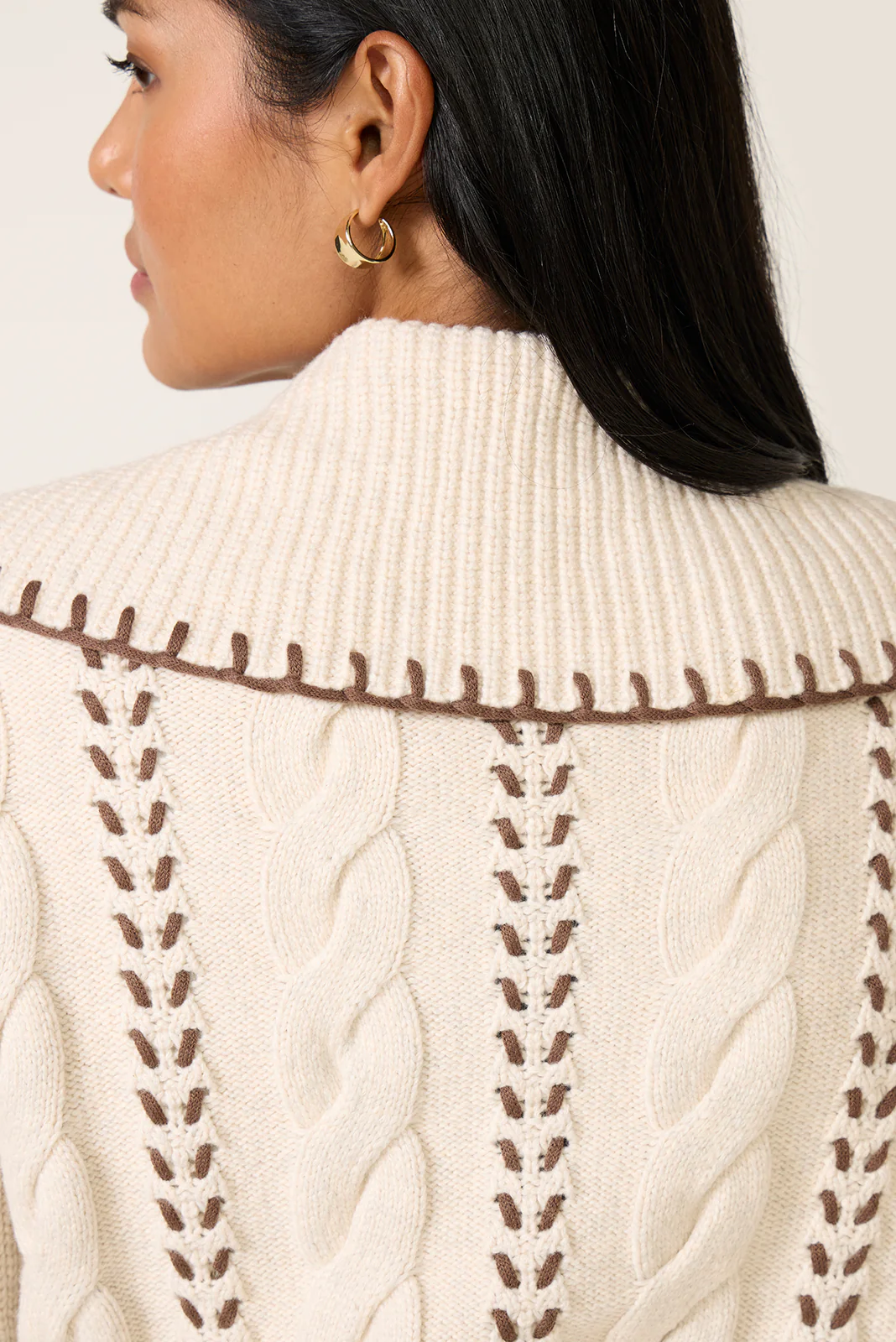 Lune Zip Front Cardigan - Image 3