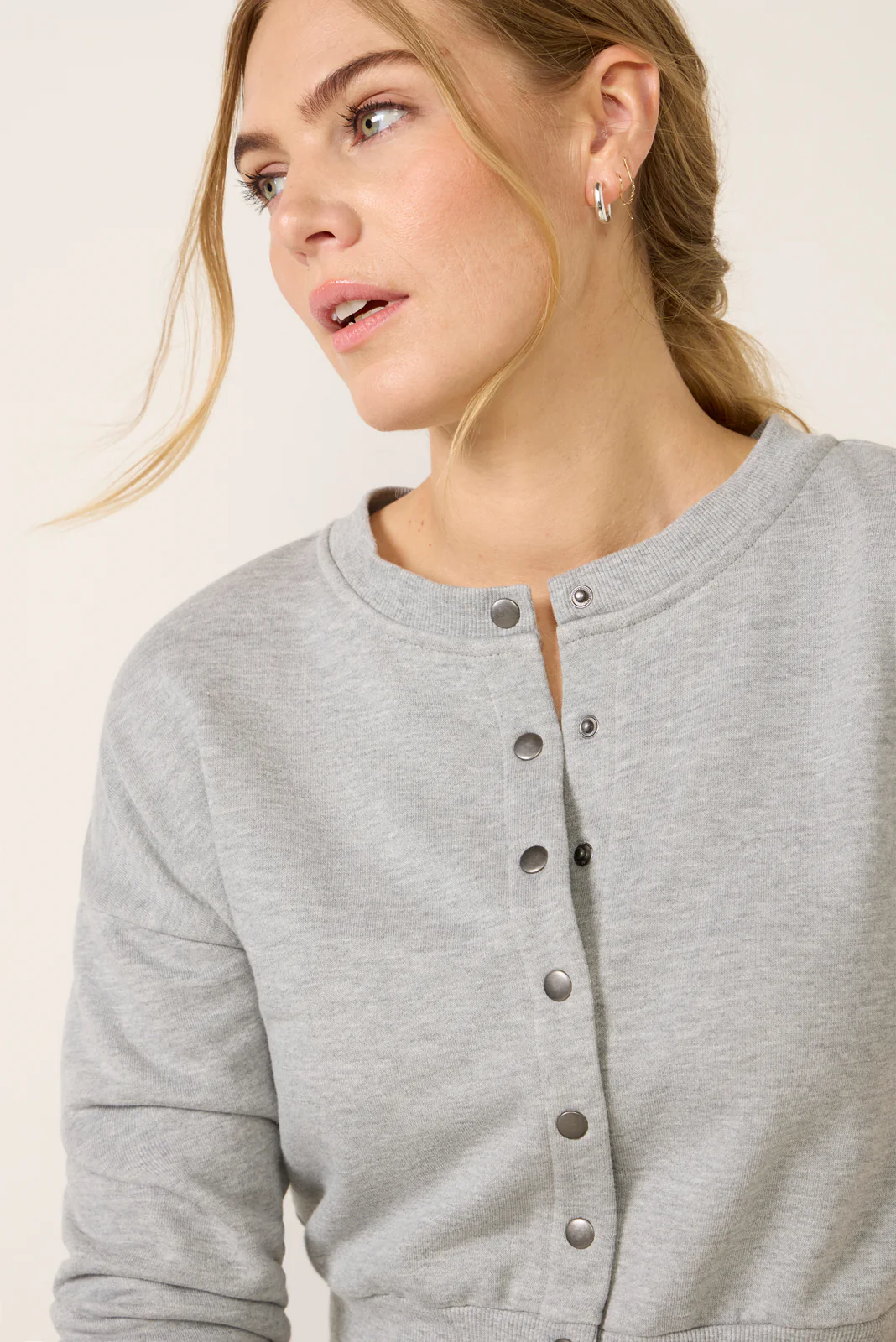 Lydia Snap Front Sweatshirt - Image 3
