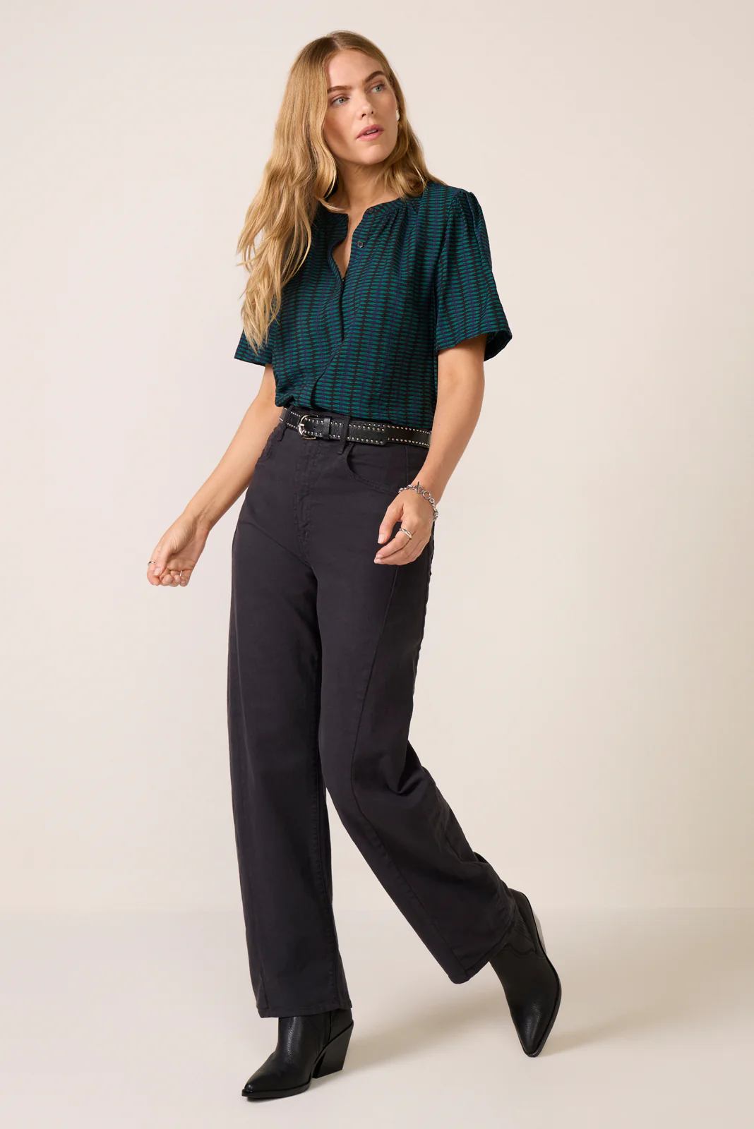 Mackenzie Split Neck Blouse - Image 2