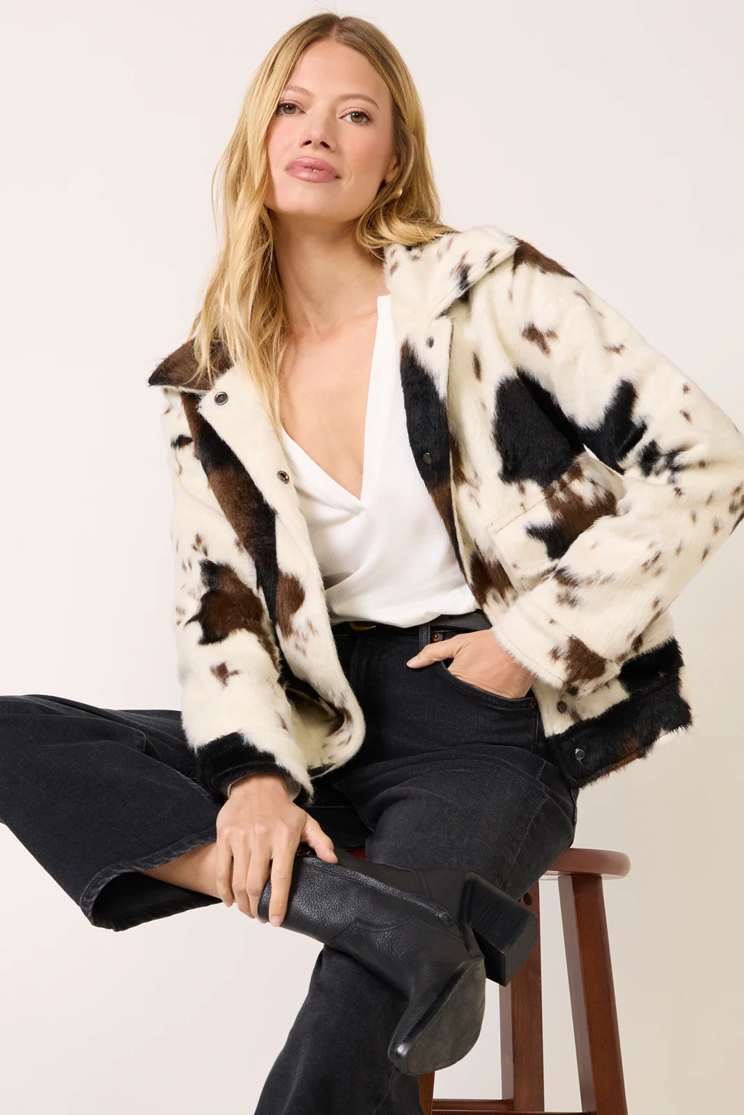 Maggie Cow Print Jacket - Image 2