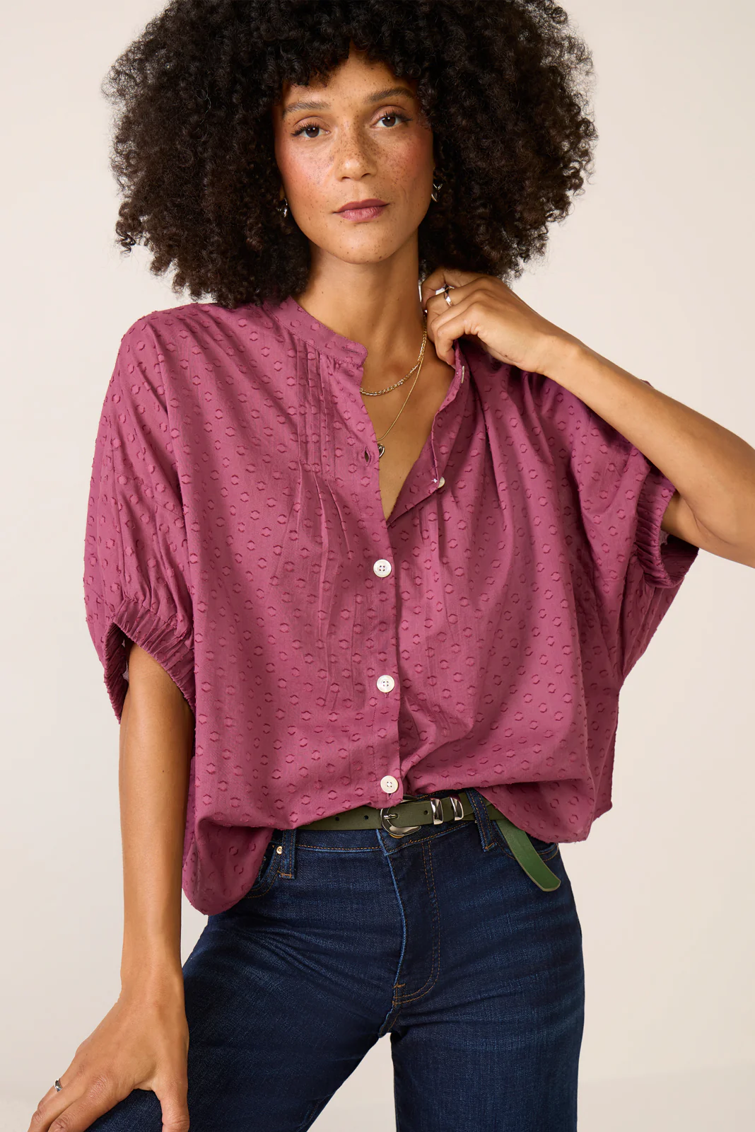 Mandarin Collar Top - Image 2
