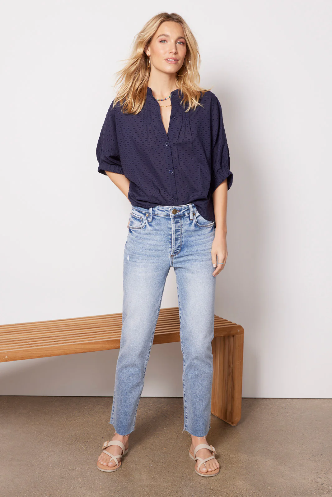 Mandarin Collar Top - Image 2