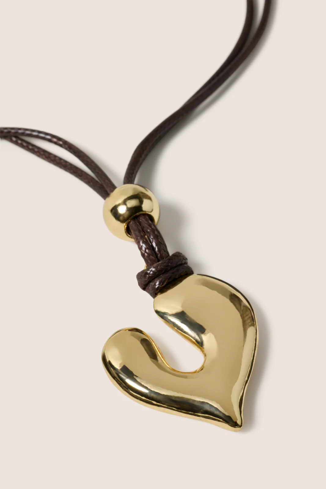 Mariah Heart Cord Necklace - Image 2