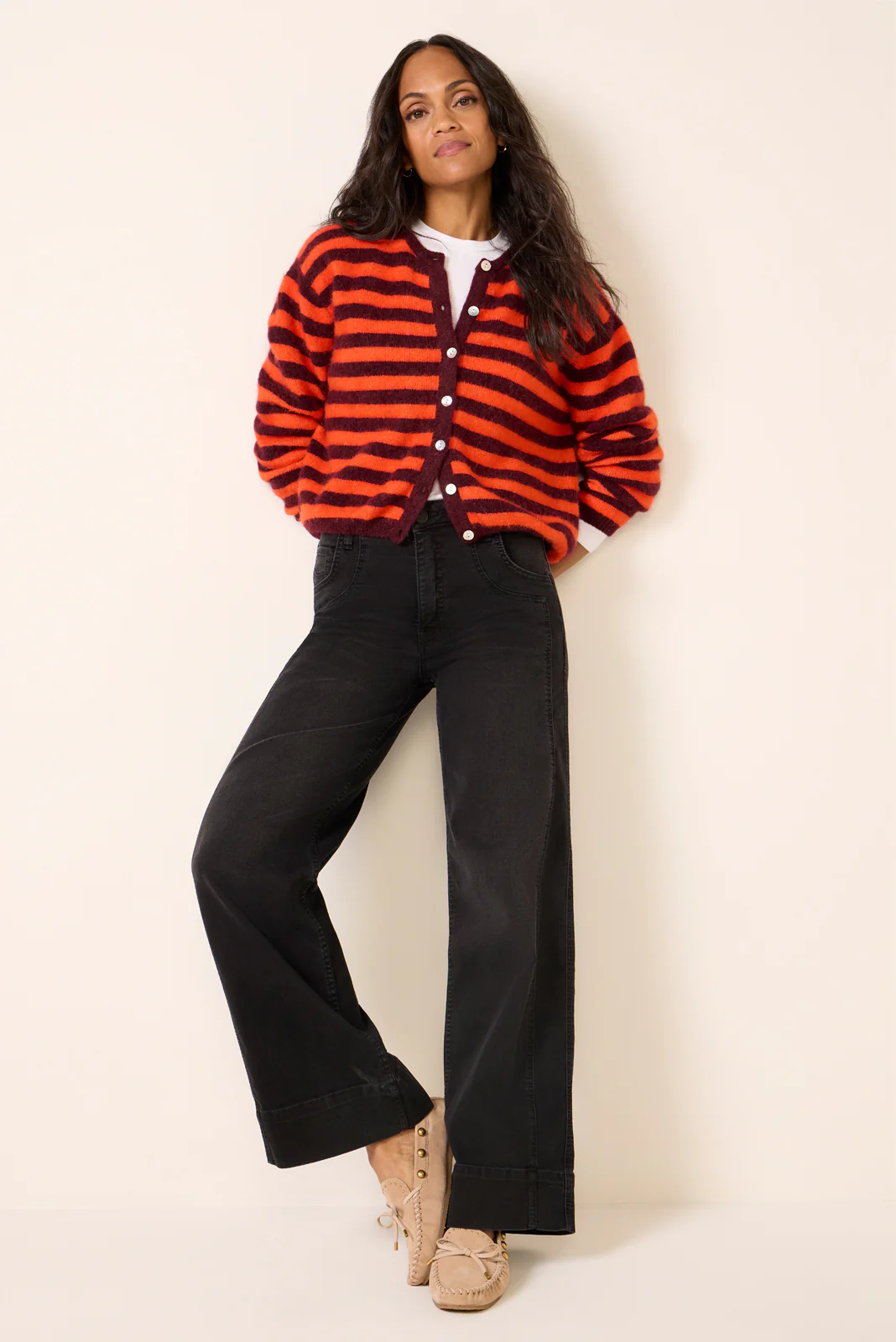 Meg Wide Leg 31` w Double Seaming Jean