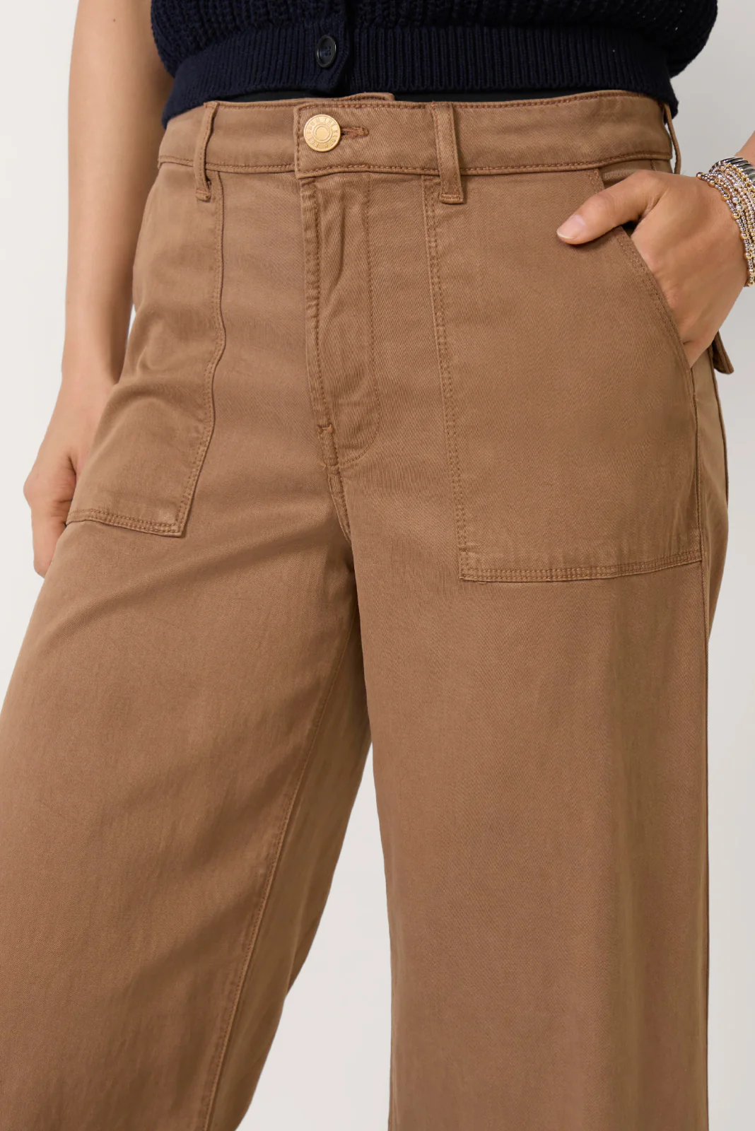Meg Wide Leg W Porckchop Pocket - Image 2