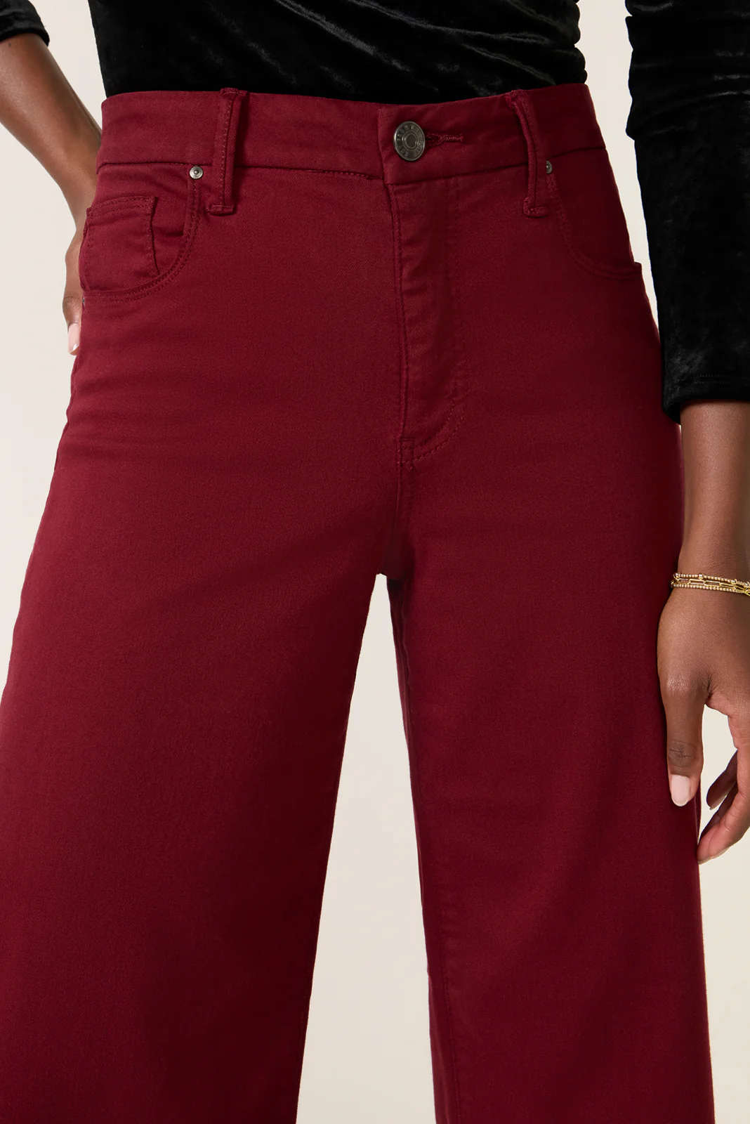 Meg Wide Leg w Raw Hem Jean - Image 2