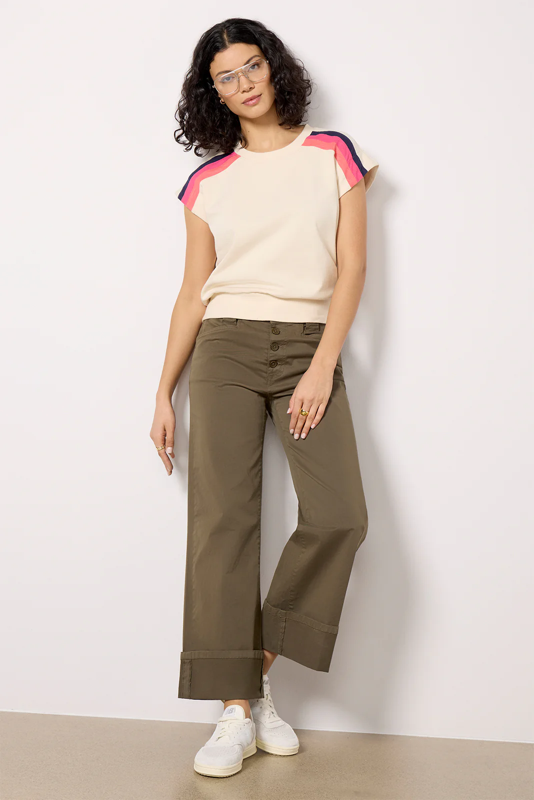 Mira Stripe Sweatshirt Tank - Image 5