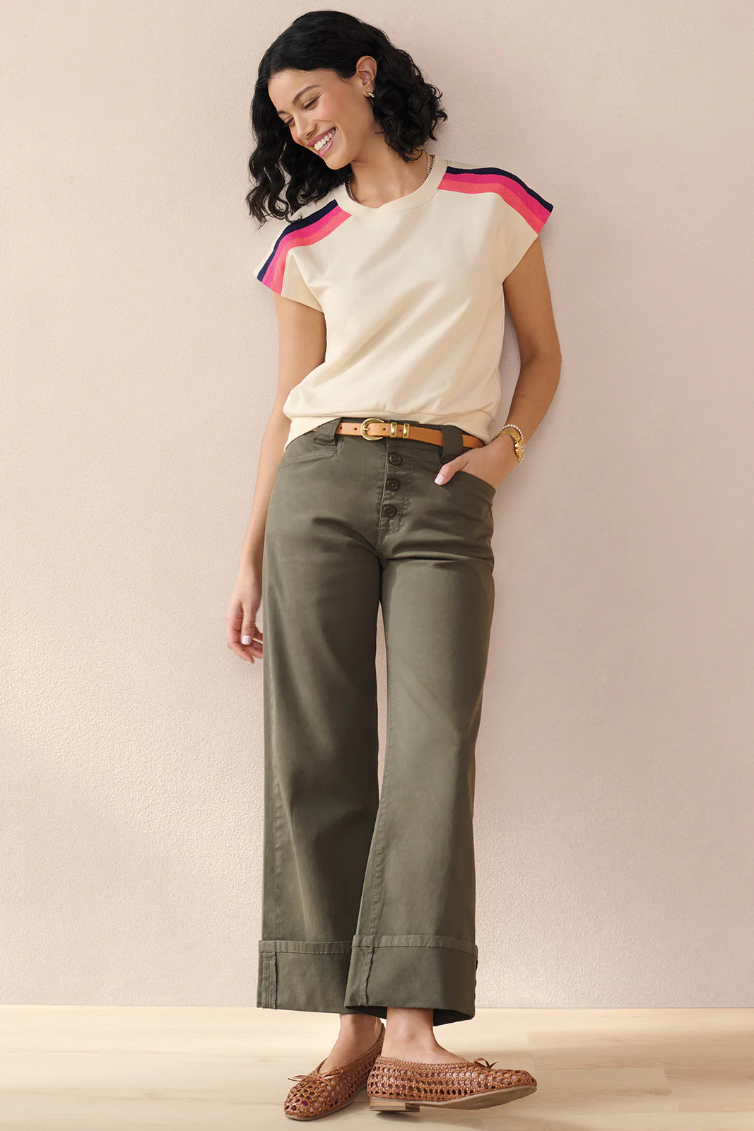 Mira Stripe Sweatshirt Tank - Image 7