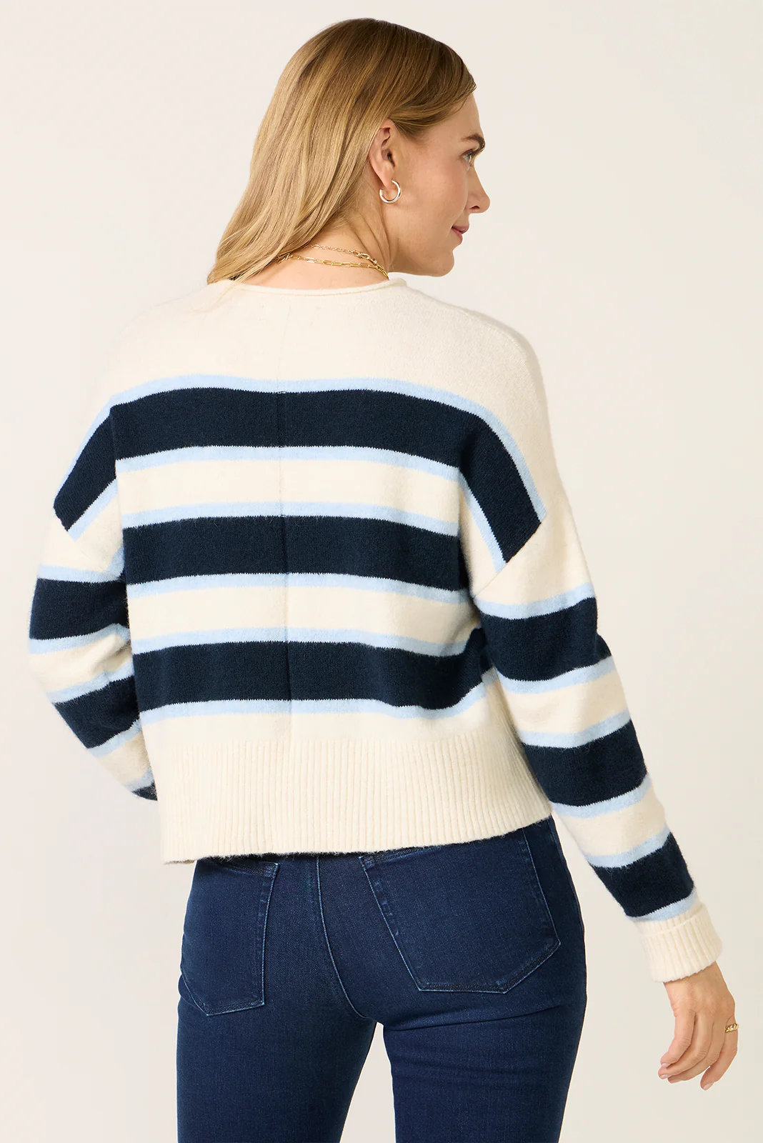 Mona Striped Long Sleeve Pullover - Image 4