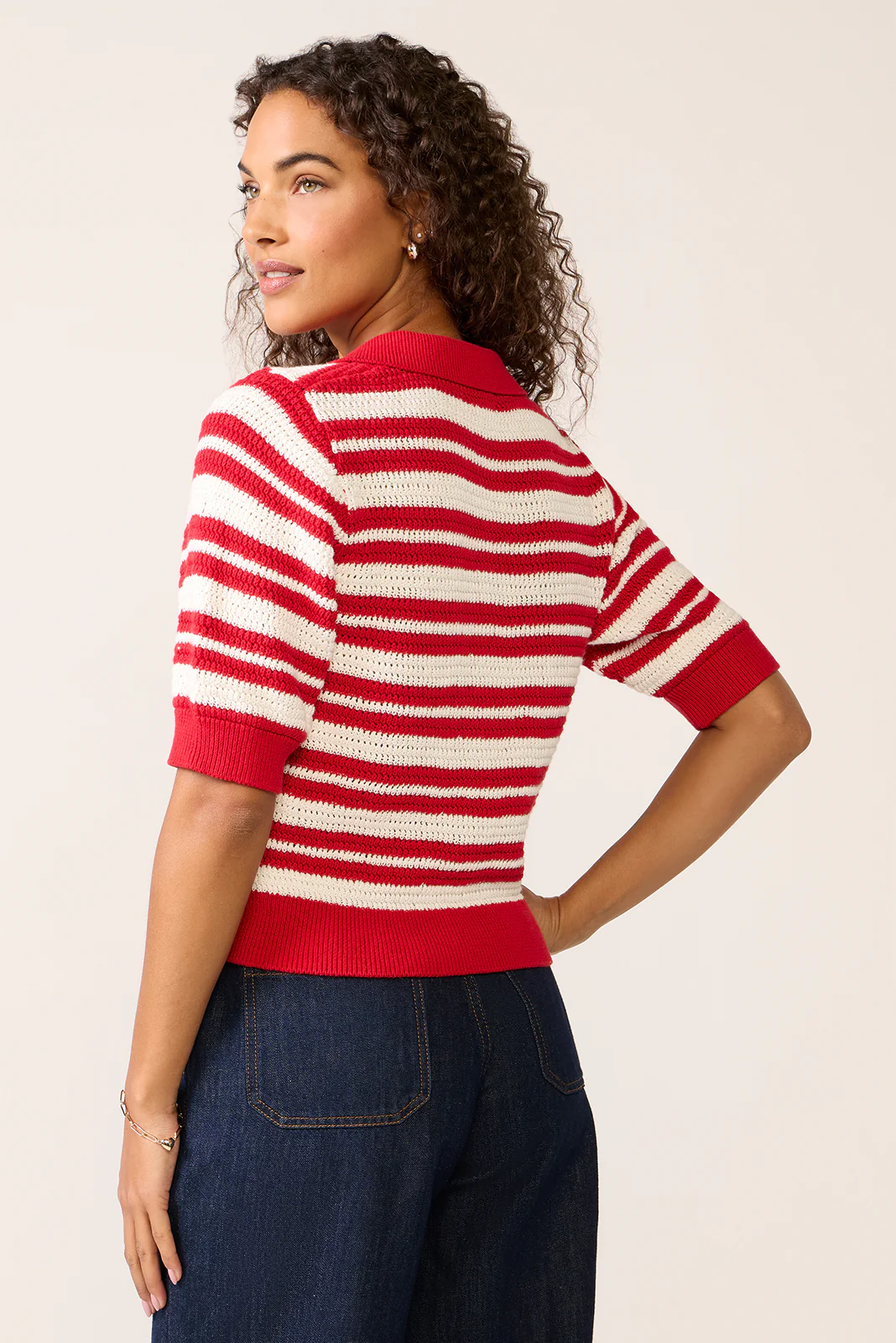 Monica Henley Polo Sweater - Image 4