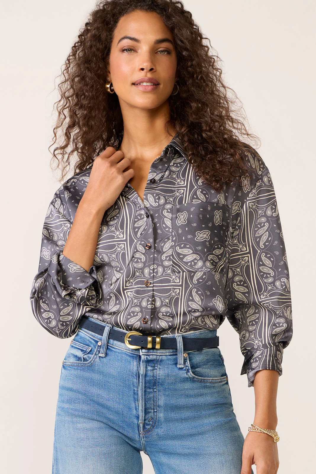 Nicky Satin Shirt - Image 2
