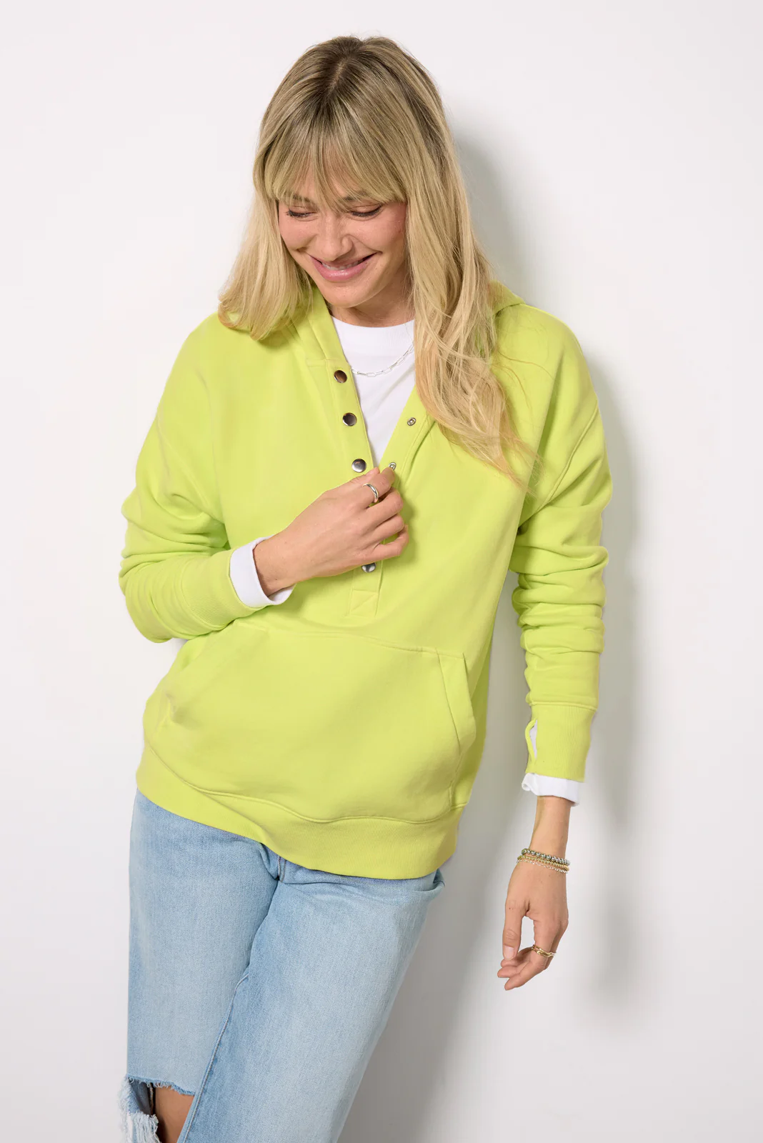 Nola Snap Detail Hoodie - Image 5