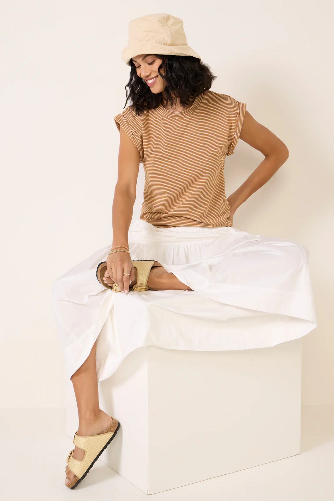 Olivia Rolled Sleeve Tee