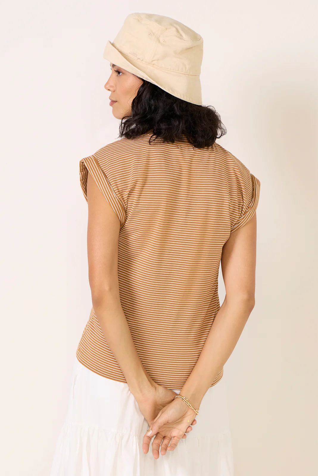 Olivia Rolled Sleeve Tee - Image 3
