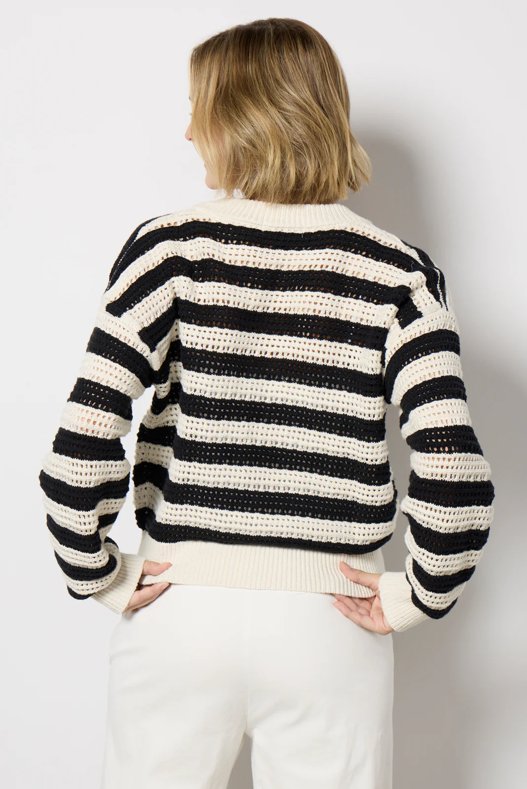 Open Knit Bomber - Image 4