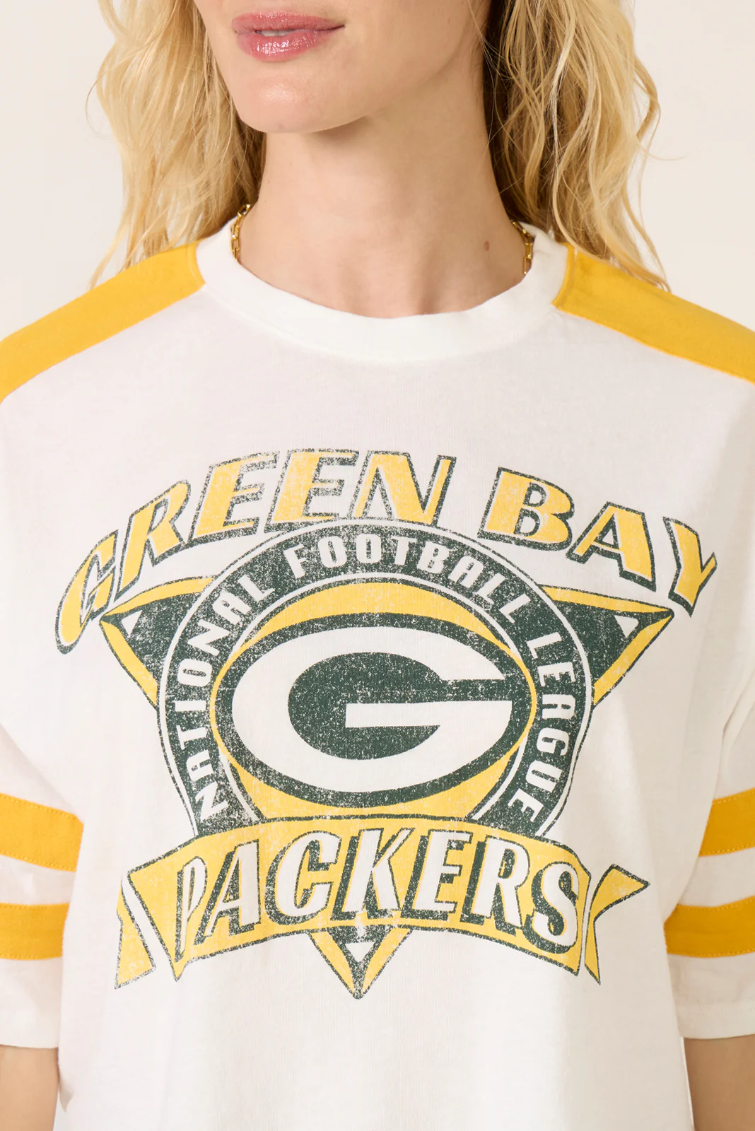 Packers Striped Crop Tee - Image 3