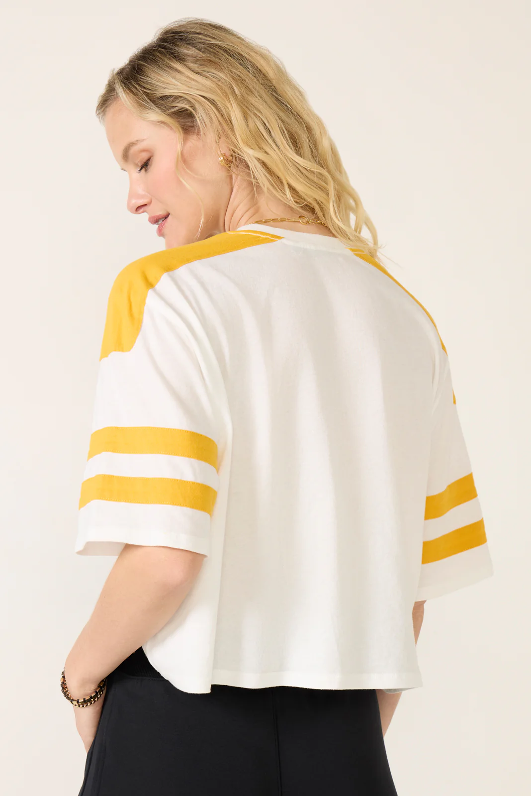 Packers Striped Crop Tee - Image 4