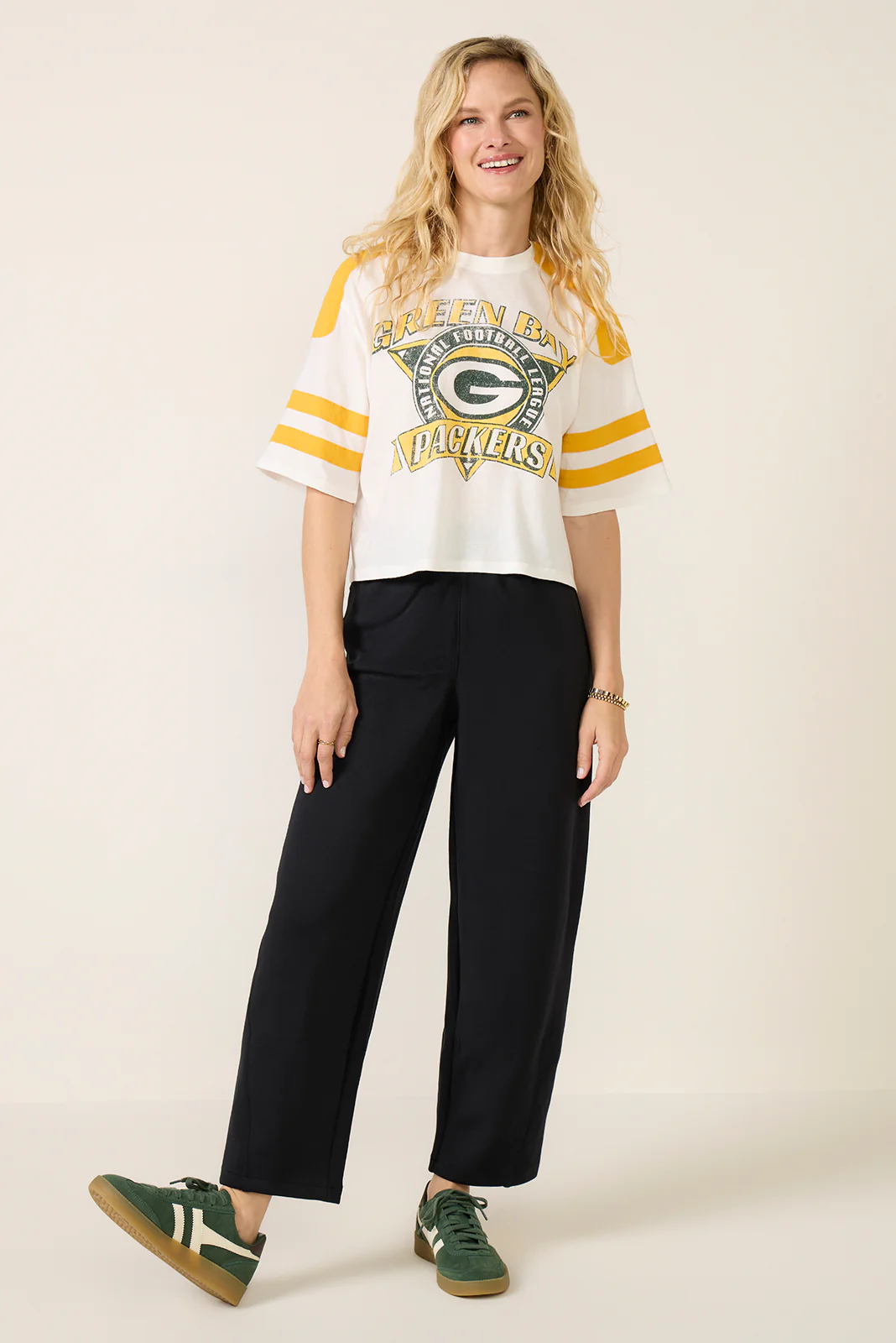 Packers Striped Crop Tee - Image 5