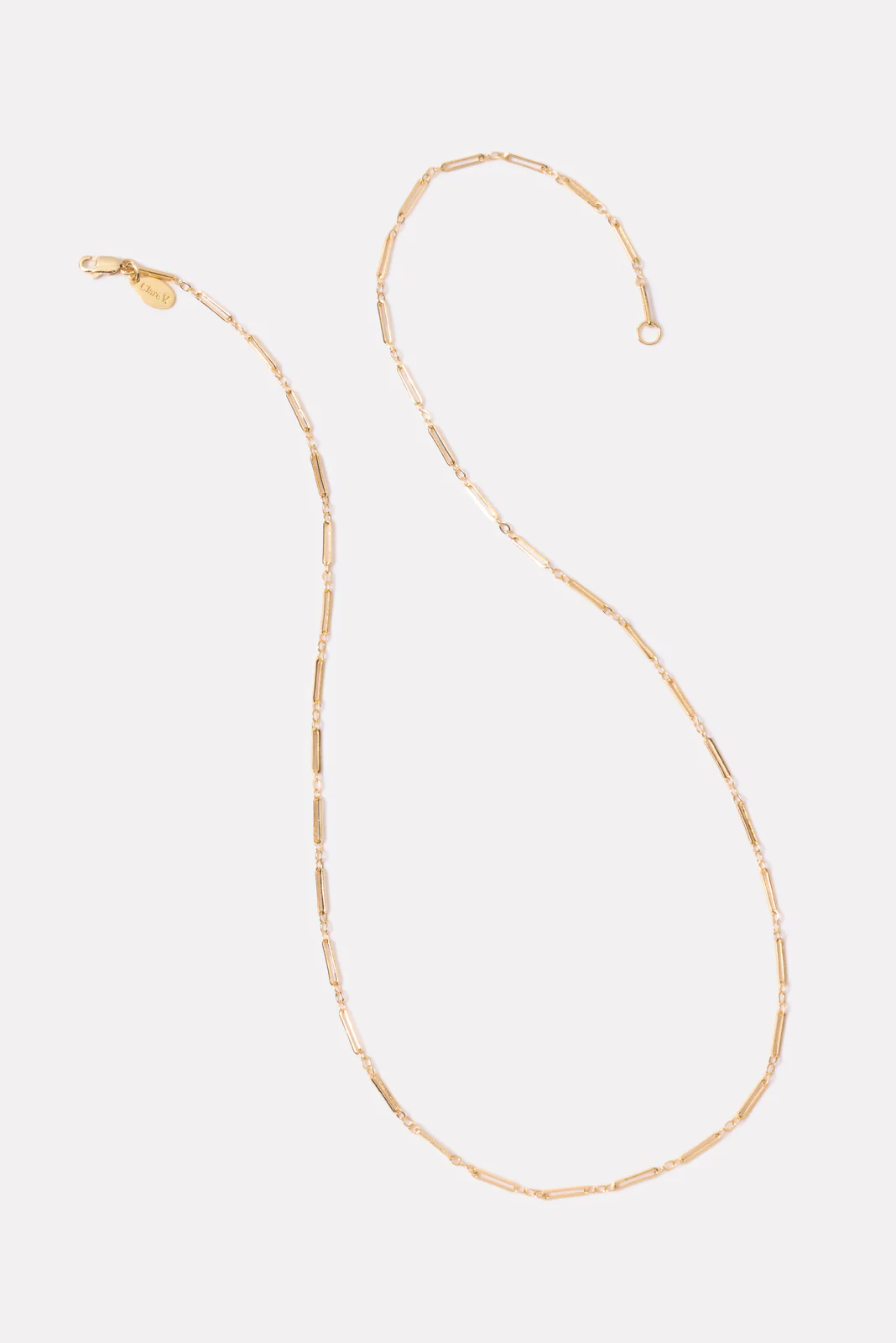 Paperclip Charm Necklace 24` - Image 2