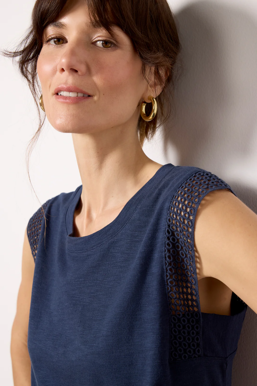 Penelope Eyelet Trim Tank - Image 3