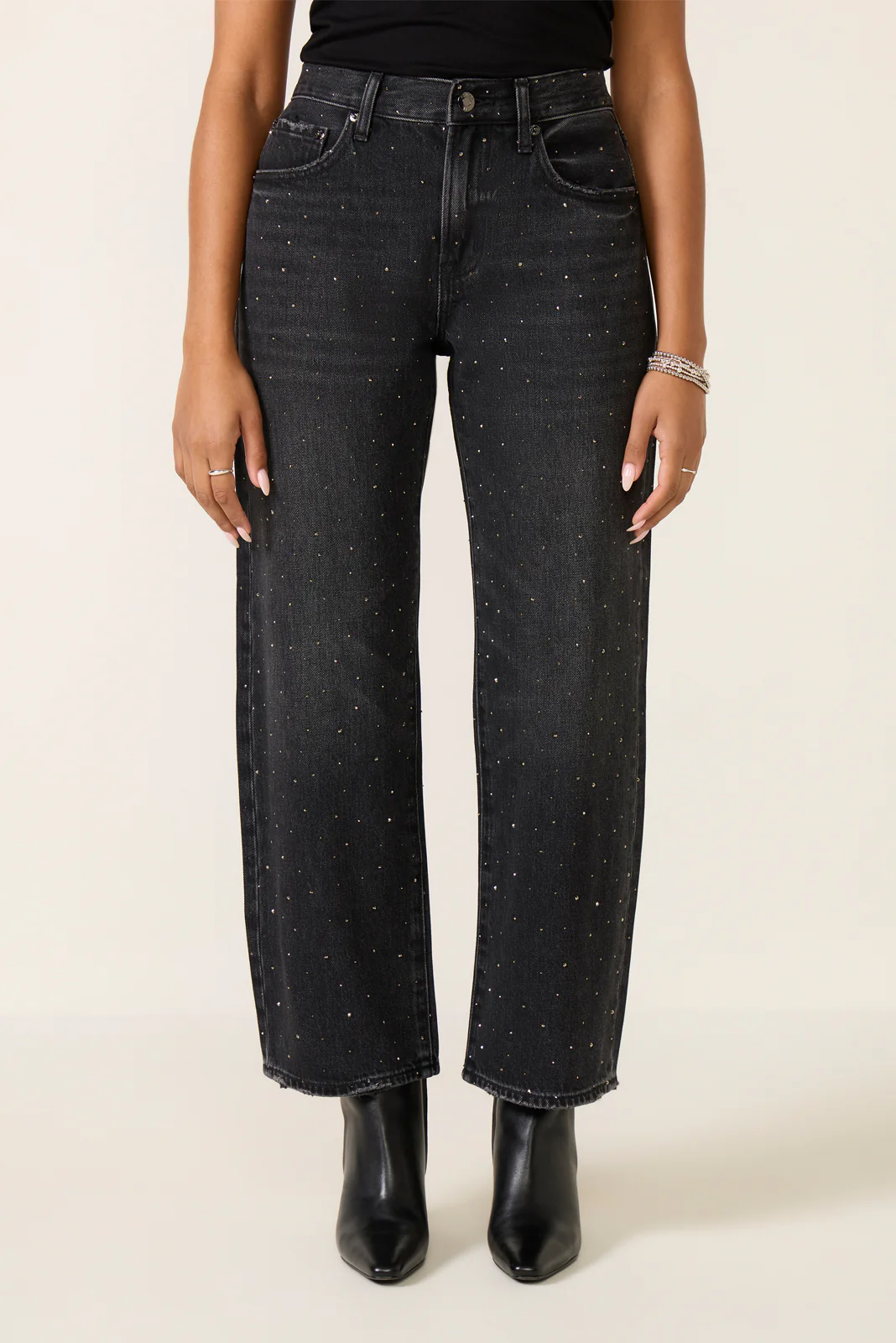Petite Lexi Sparkle Barrel Jean - Image 5