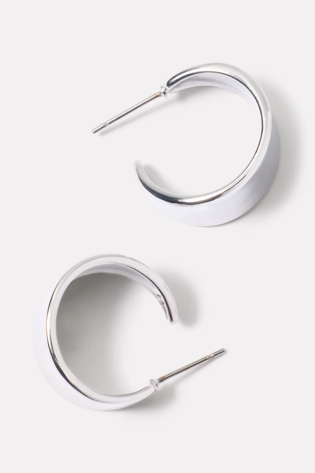 Pippa Flat Hoop Earrings - Image 2