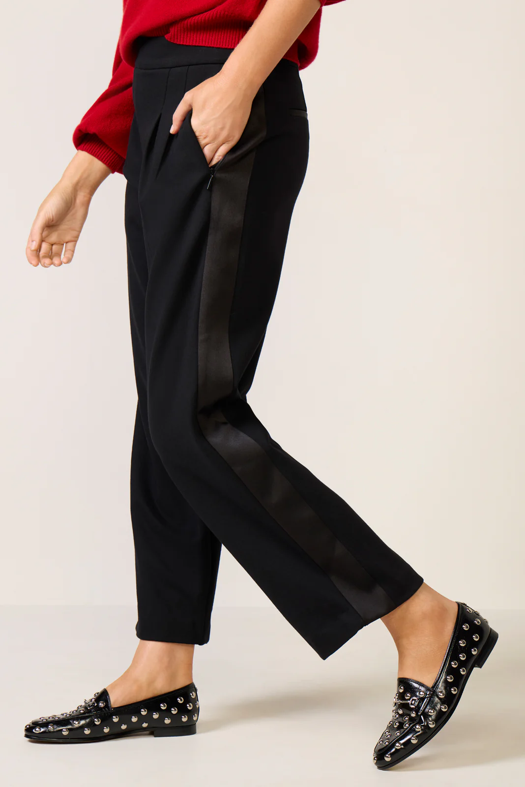 Ponte Pleated Trouser - Image 6