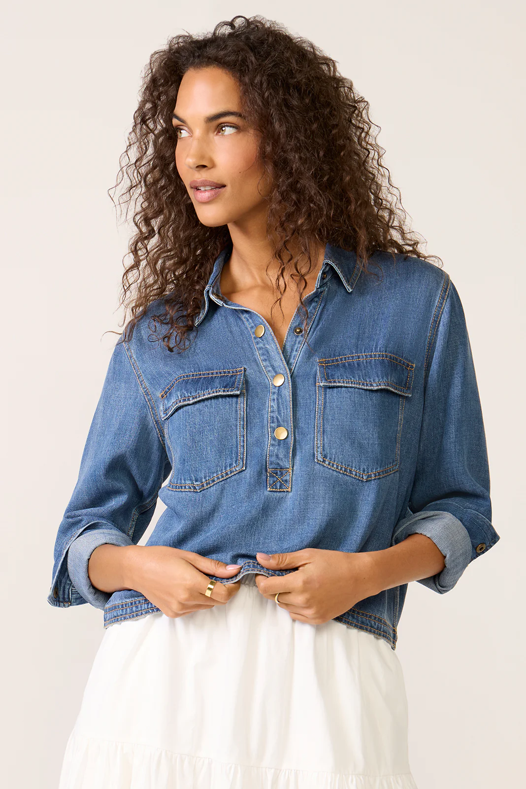 Ports Denim Popover - Image 6