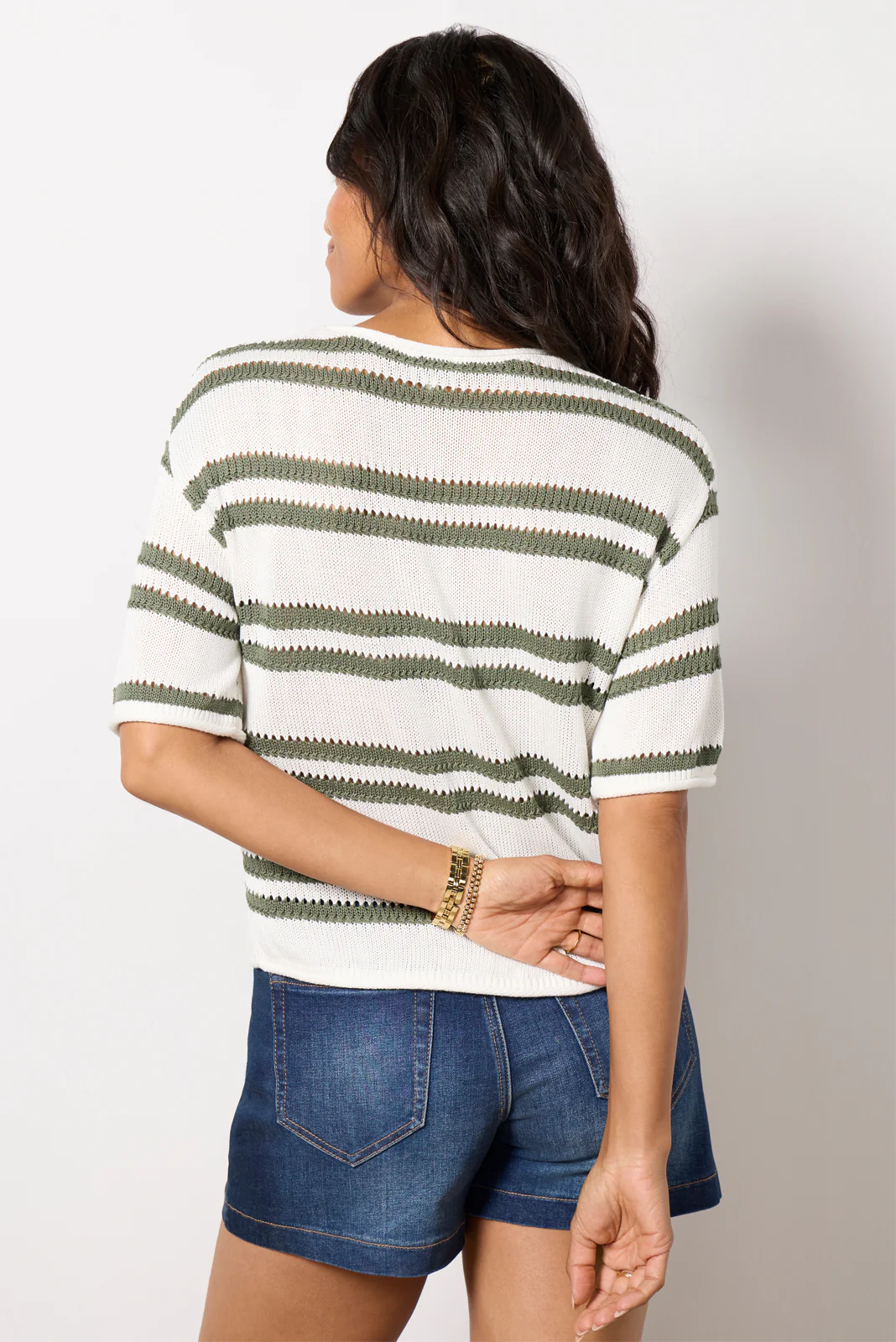Prado Striped Sweater Tee - Image 5