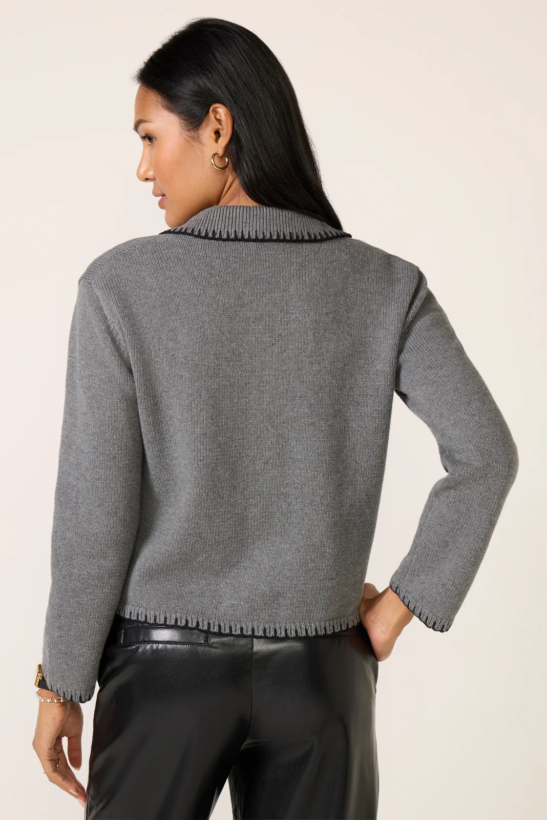 Rayleen Whipstitch Cardigan - Image 4