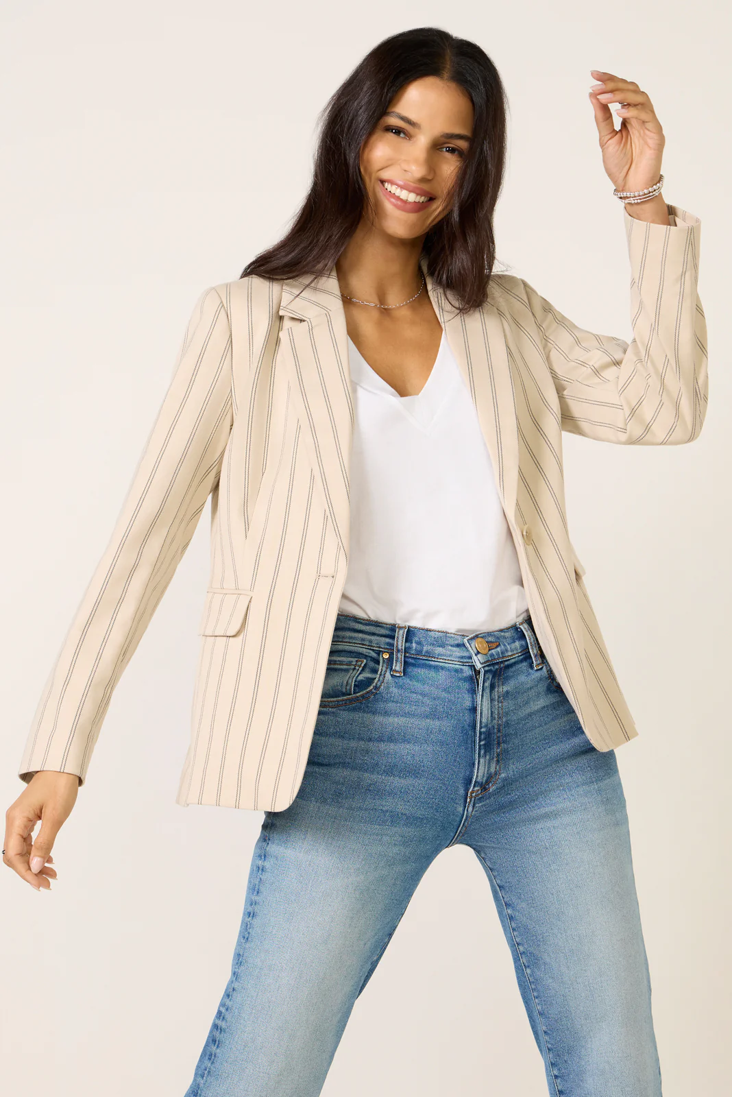 Rory Multi Stripe Blazer - Image 5