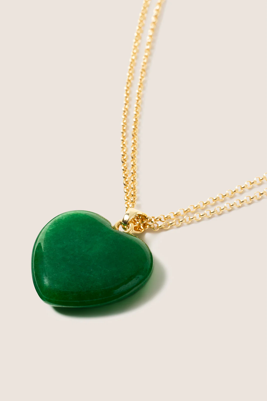 Sarah Stone Heart Necklace - Image 2